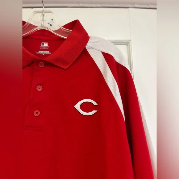 Men's Genuine Merchandise Cincinnati Reds Short Sleeve Polo Shirt XL - MLB - Picture 6 of 10